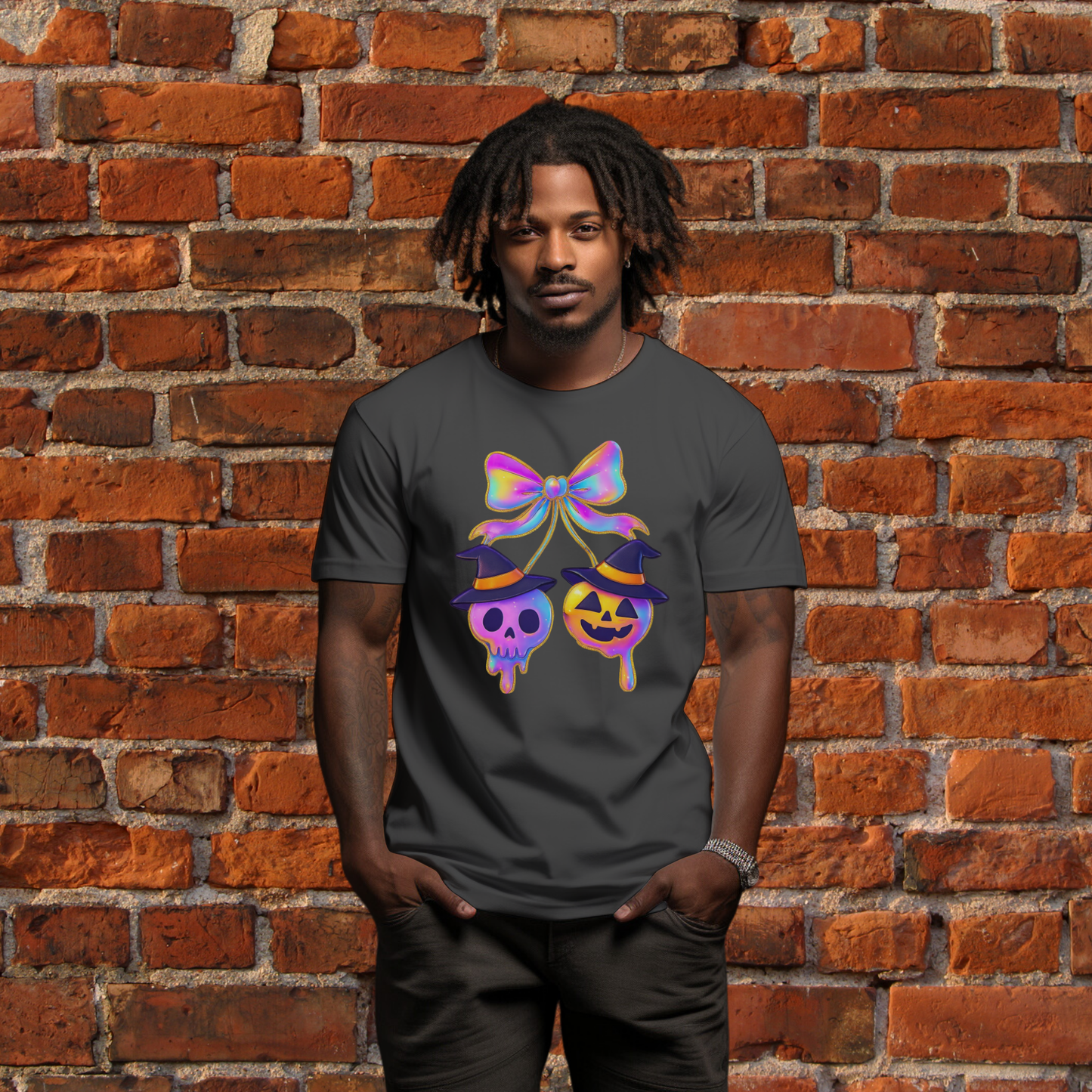 Witchy Drip Skull Duo T-Shirt