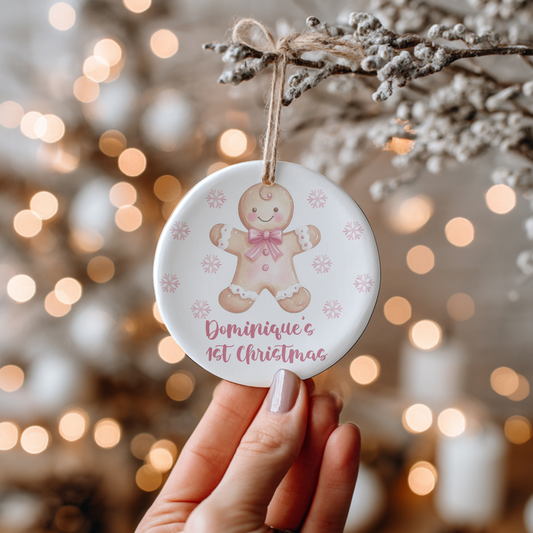 Baby Girl's Customized Keepsake Ornament