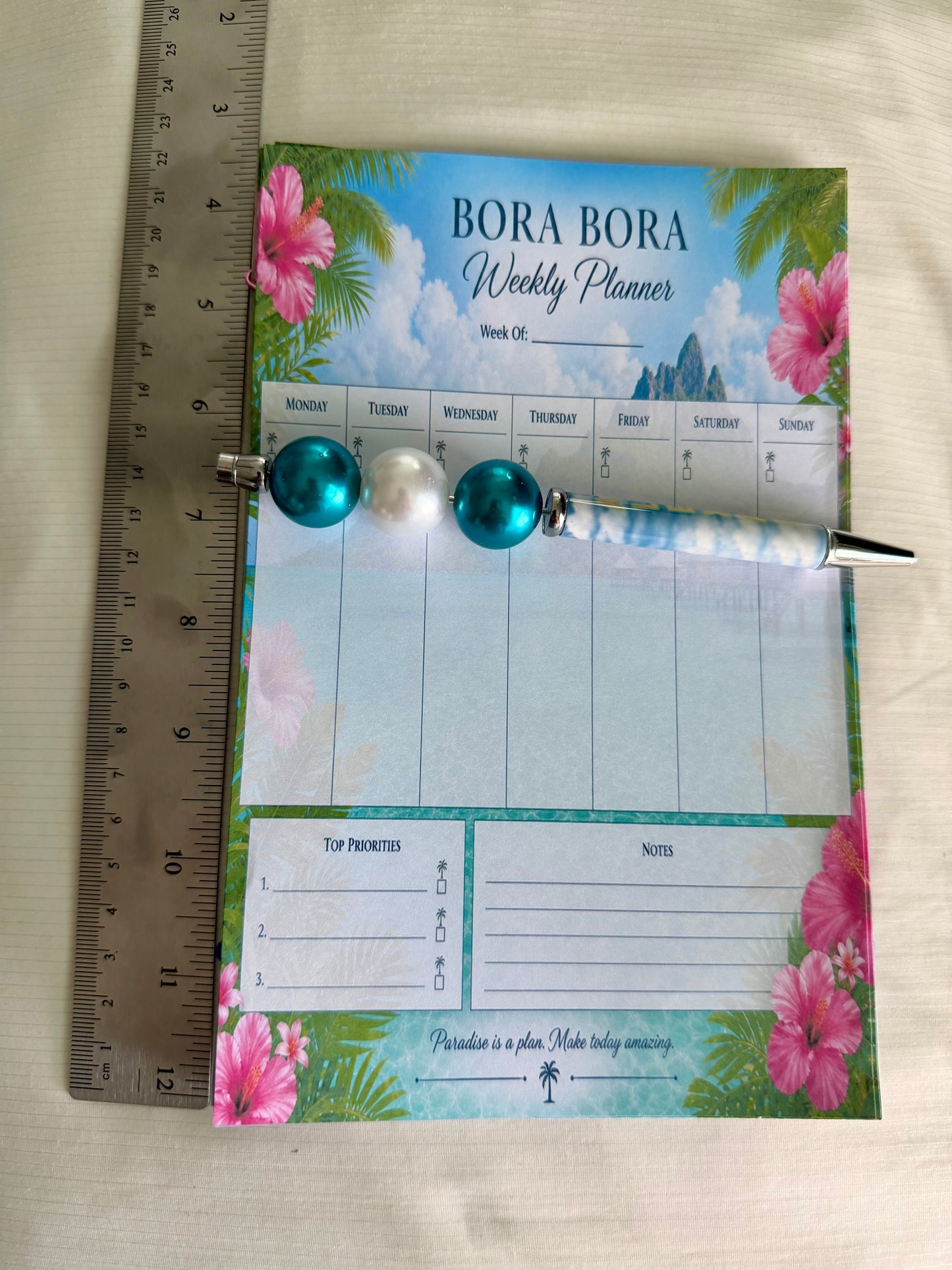 Bora Bora Weekly Planner | Tropical Weekly Organizer