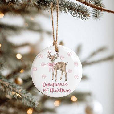 Baby Girl's Customized Keepsake Ornament
