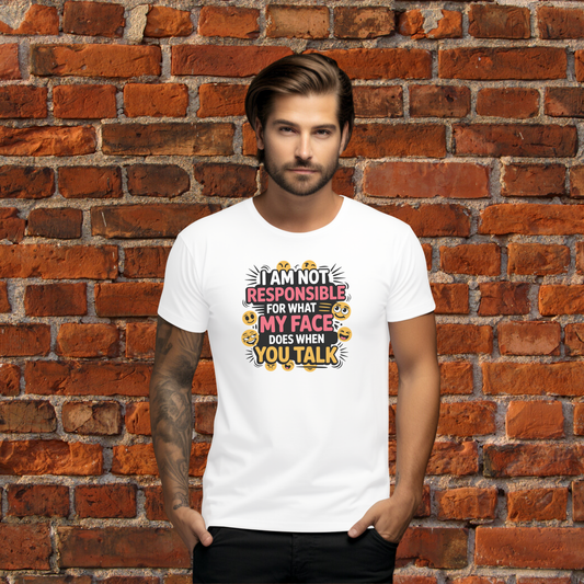 I Am Not Responsible For What My Face Does When You Talk T-Shirt