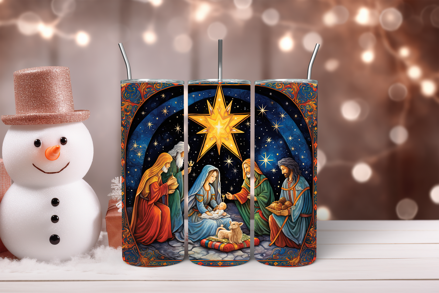 Bethlehem Night Christmas 20oz Tumbler