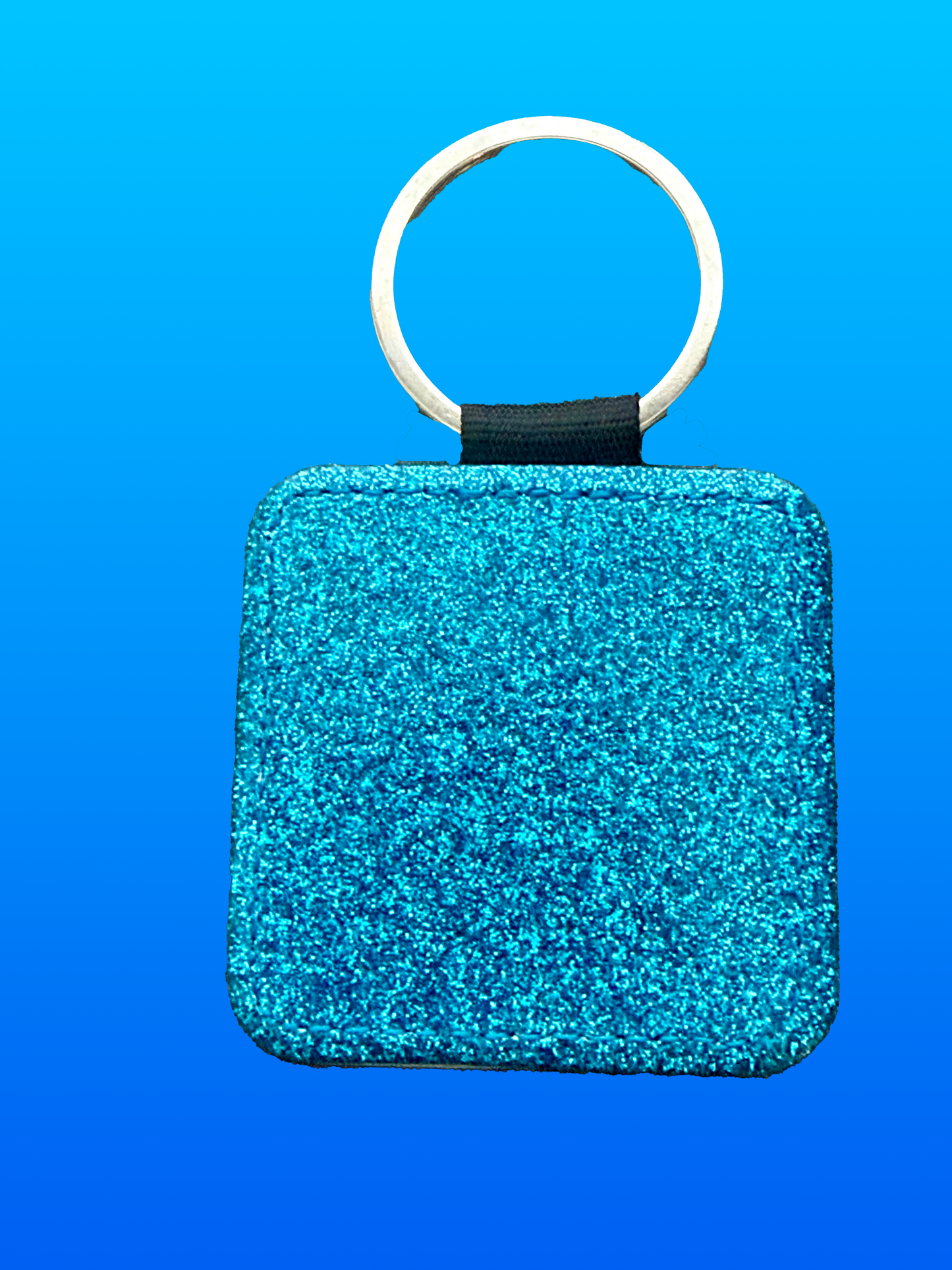 Customized Square Leather Keychain