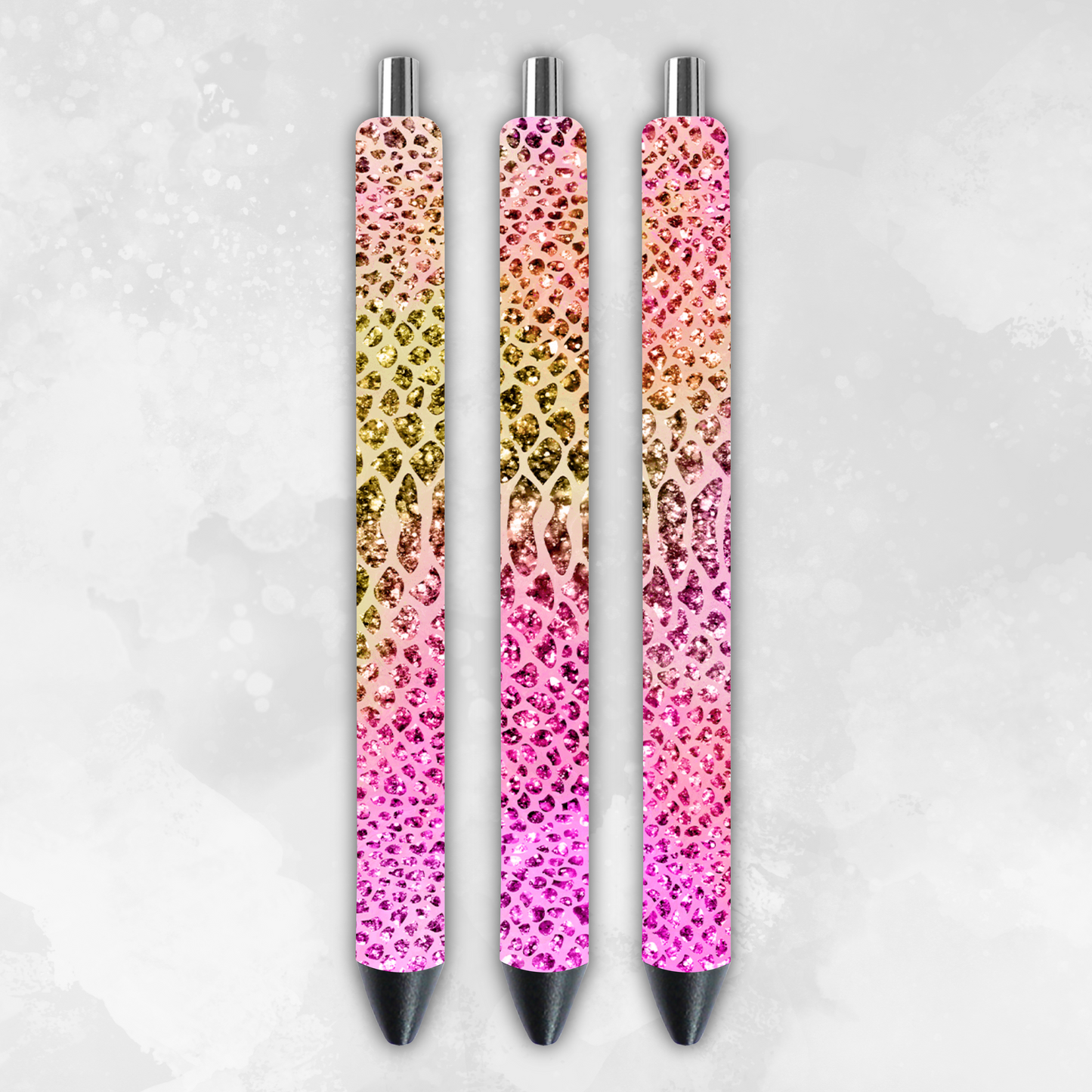 Glittered Animal Instinct 6 Pack of Pens