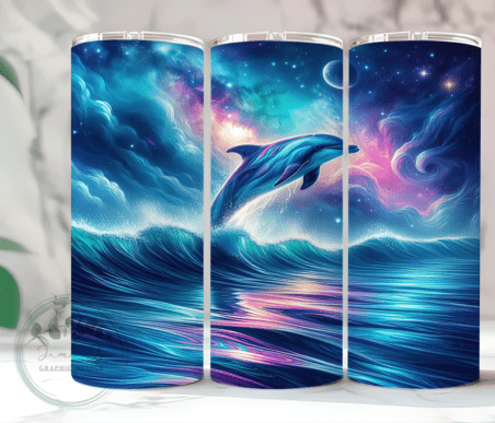 Jumping Dolphin 20oz Tumbler