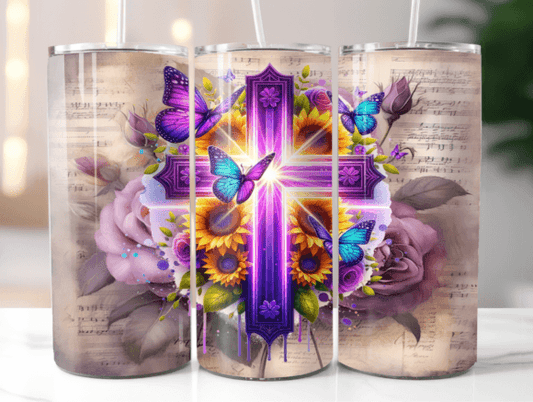 Religious Cross 20oz Tumbler