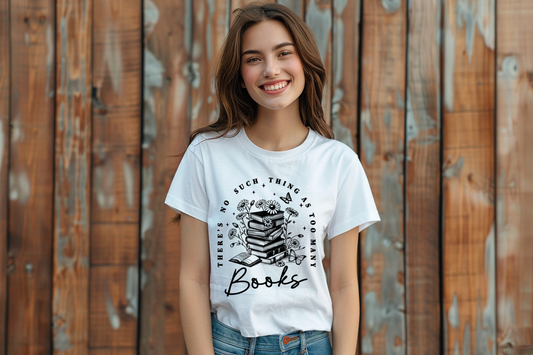 Too Many Books T-shirt