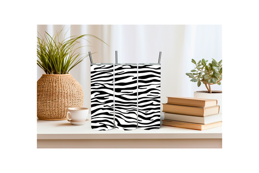 Zebra Print 20 oz Tumbler