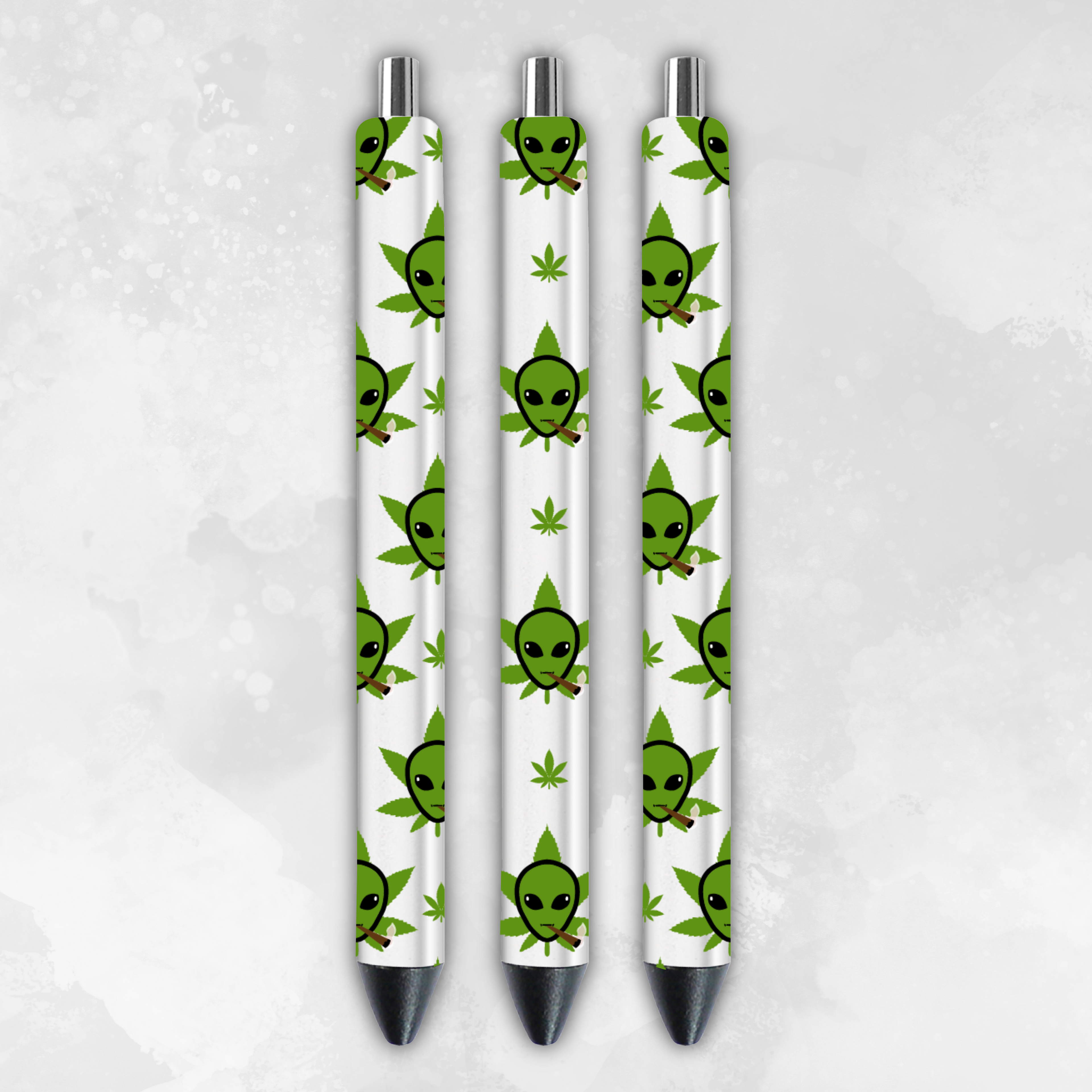 Cannabis Transparent 4 Pack of Pens