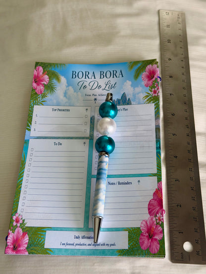 Bora Bora To‑Do List | Tropical Task Notepad
