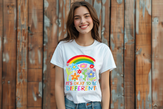 It's Okay To Be Different- Autism Awareness T-Shirt