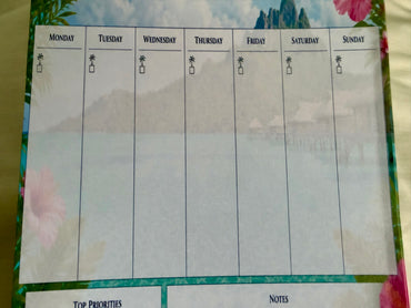Bora Bora Weekly Planner | Tropical Weekly Organizer