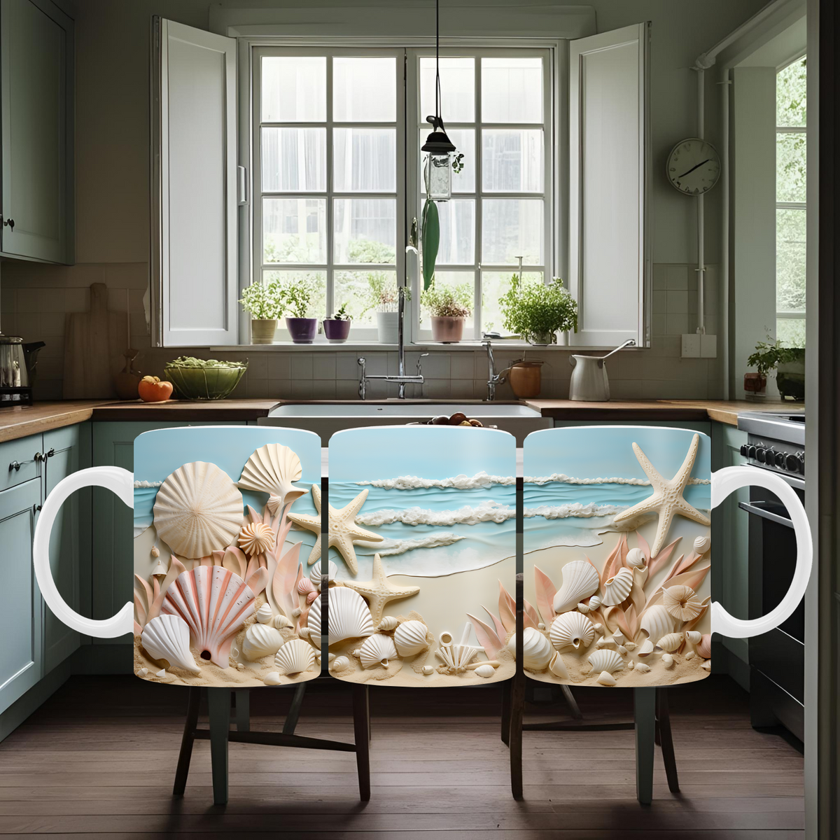 3D Beach Mug
