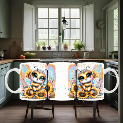 Bee and Sunflower Mug