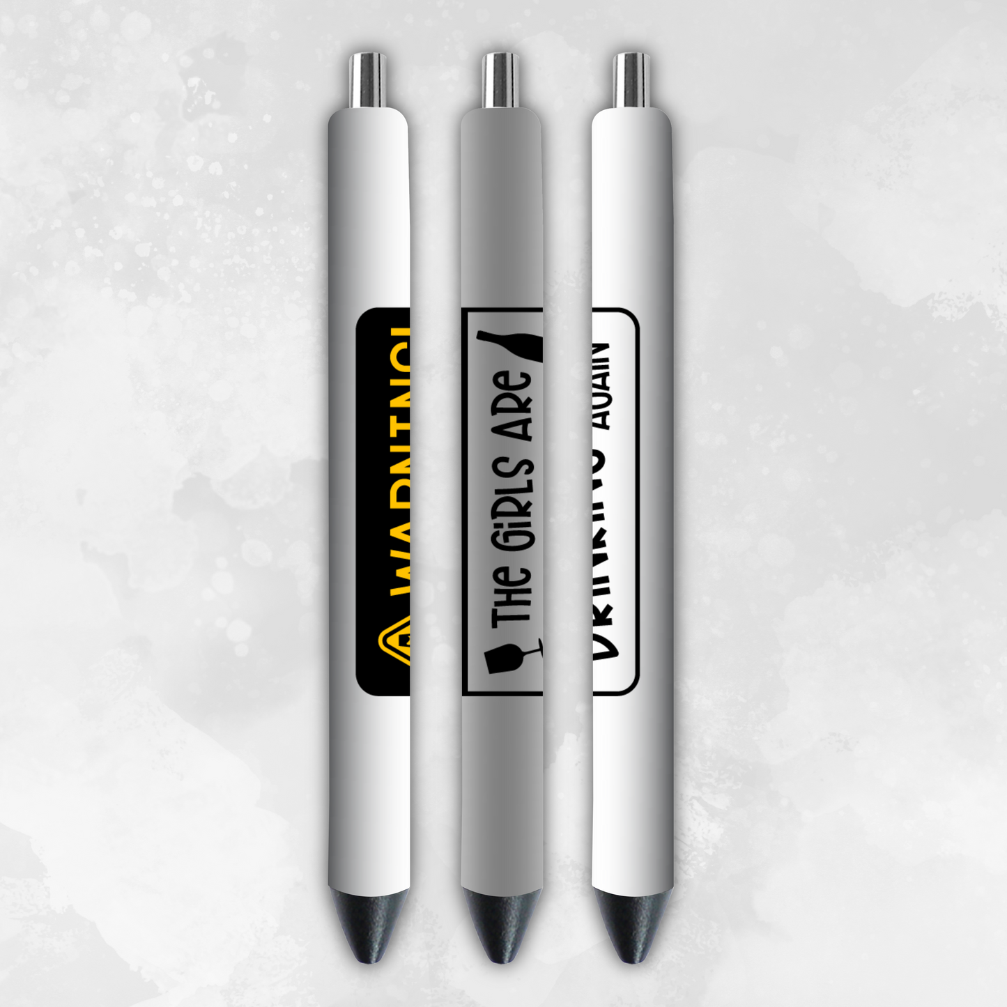 Bottoms Up 8 Pack of Pens