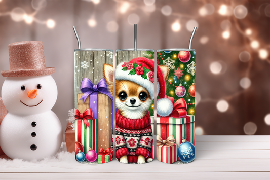 Cozy Pup Christmas 20oz Tumbler
