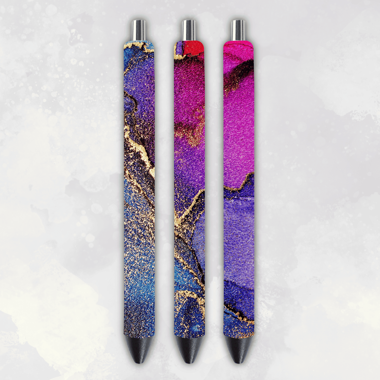Color Ink Pattern 5 Pack Of Pens