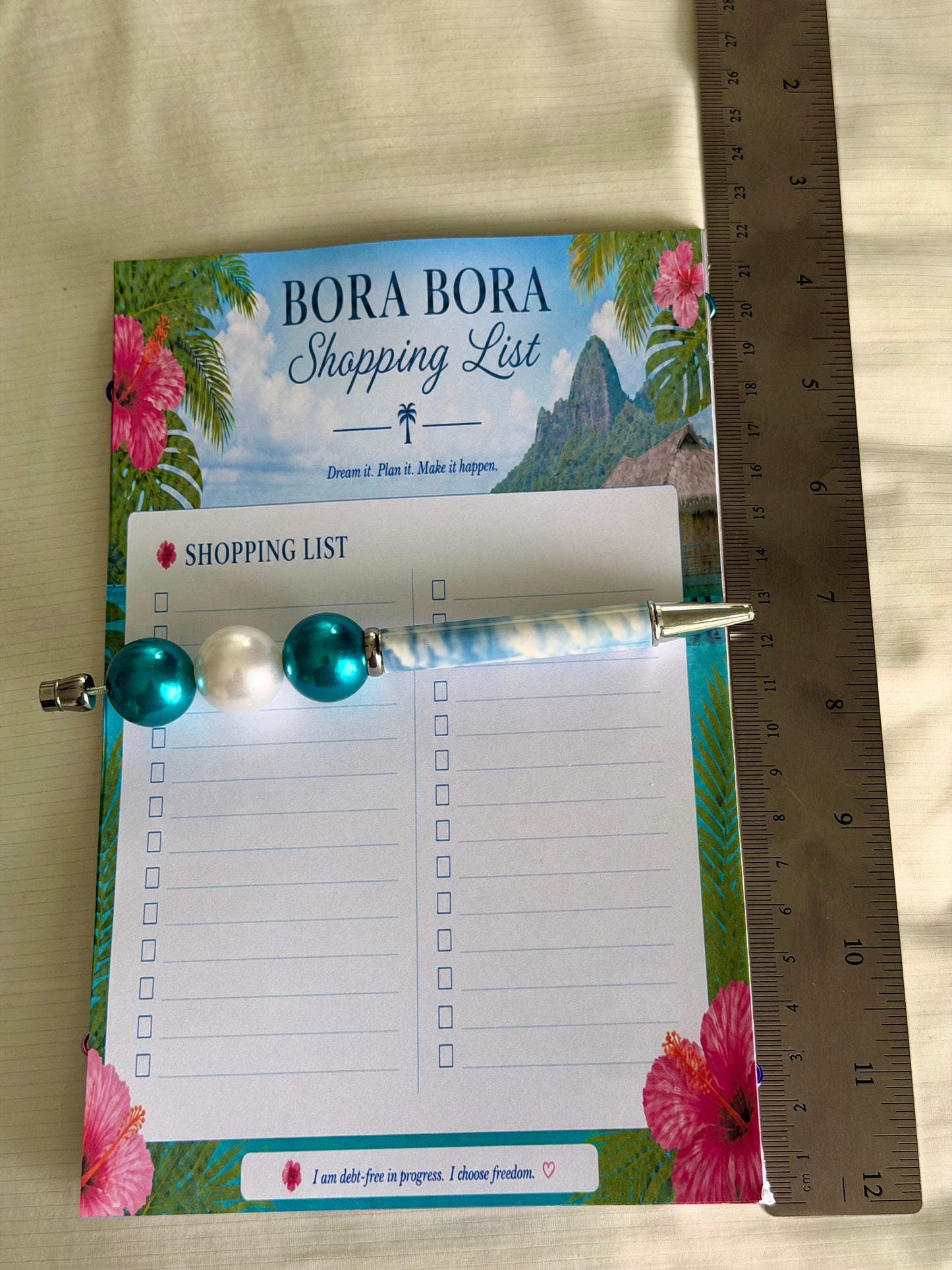Bora Bora Shopping List | Tropical Grocery Notepad