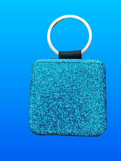 Customized Square Leather Keychain