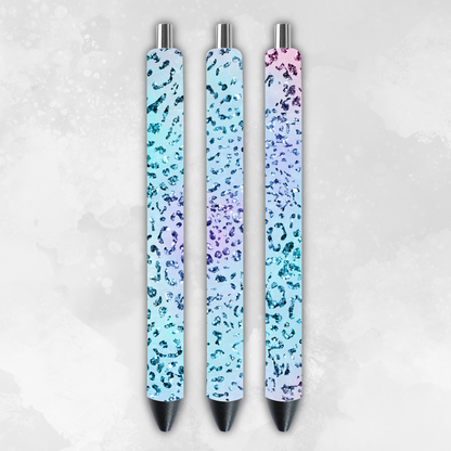 Glittered Animal Print 6 Pack of Pens