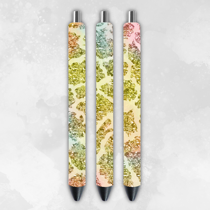 Glittered Animal Instinct 6 Pack of Pens