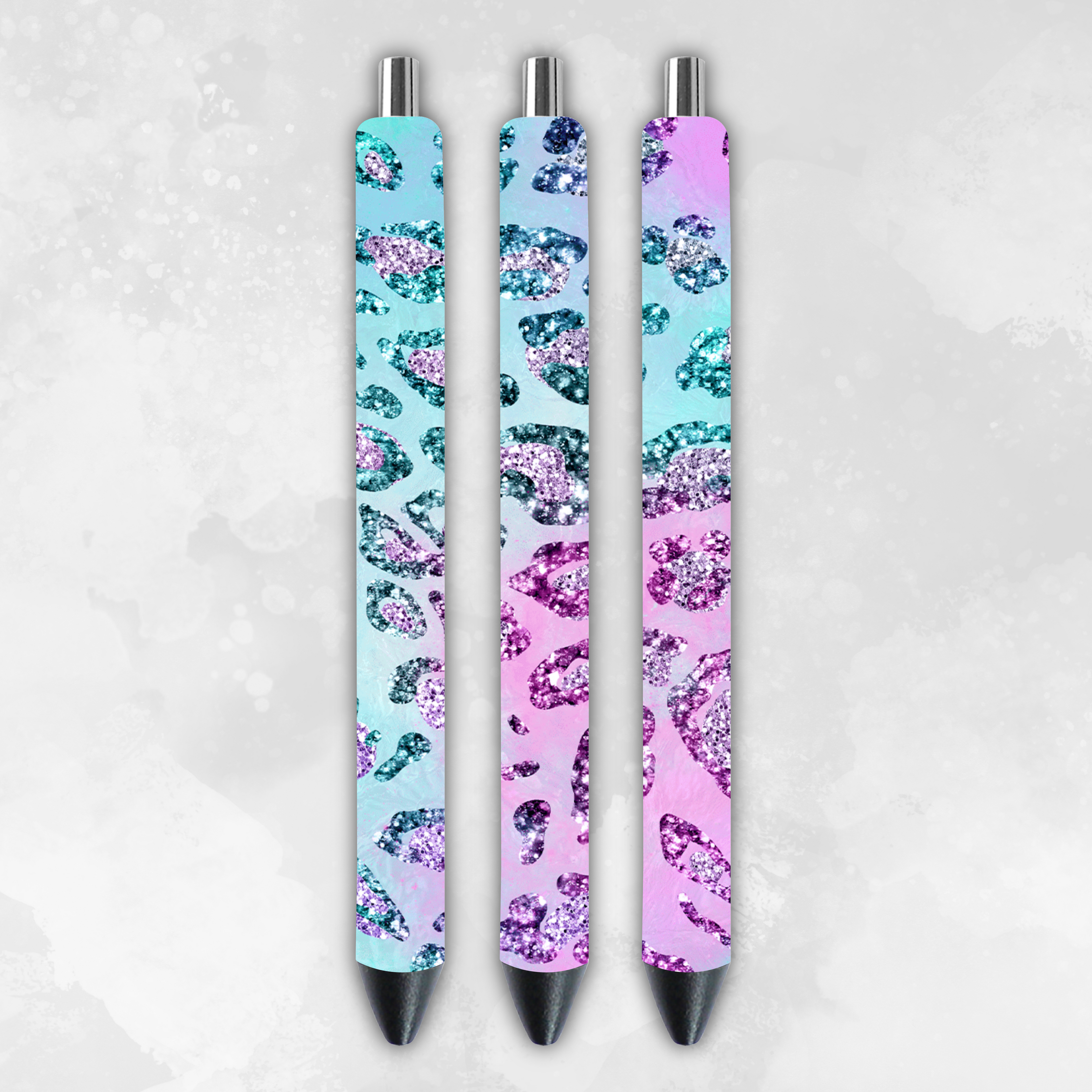 Glittered Animal Instinct 6 Pack of Pens