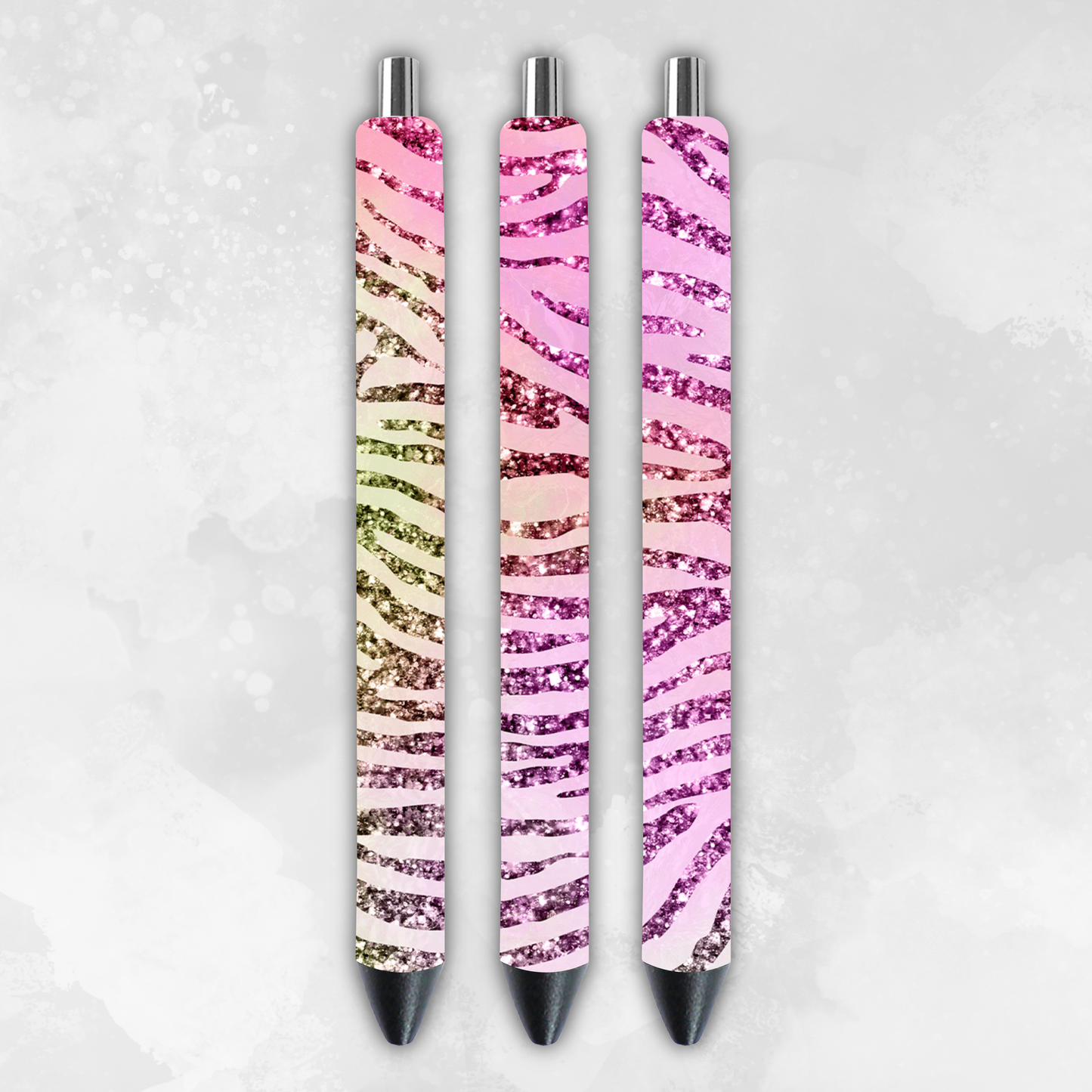 Glittered Animal Instinct 6 Pack of Pens