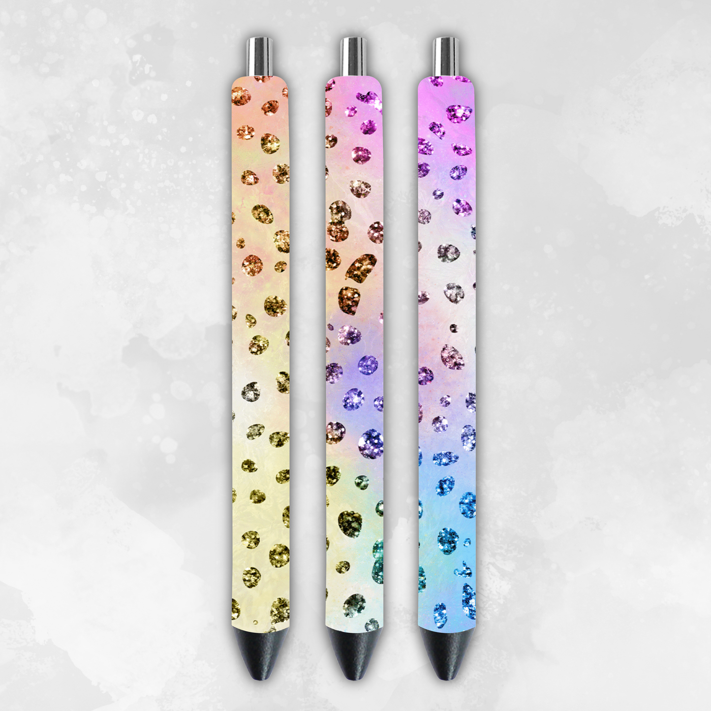 Glittered Animal Instinct 6 Pack of Pens