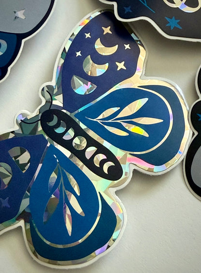 Limited Edition Celestial Butterfly Holographic Sticker 5 Pack