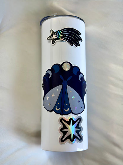 Limited Edition Celestial Butterfly Holographic Sticker 5 Pack