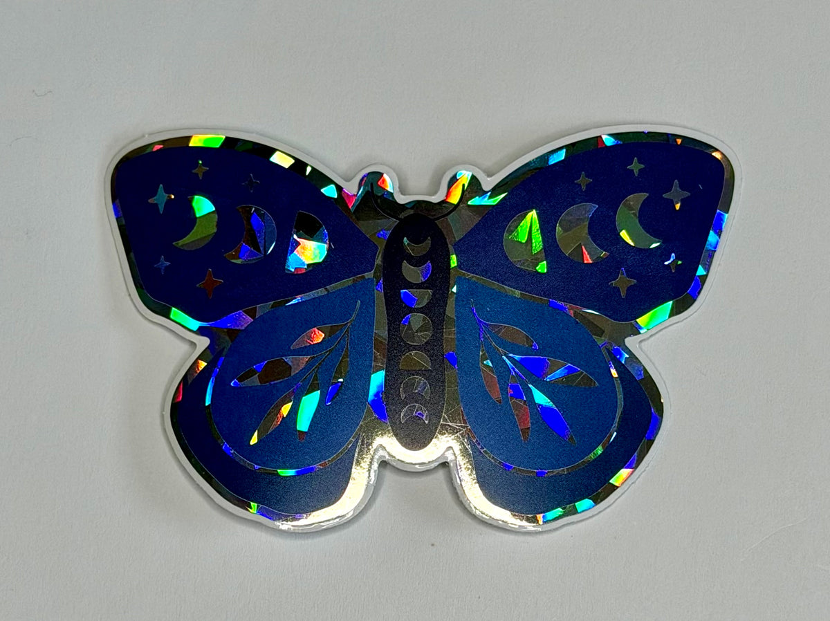 Limited Edition Celestial Butterfly Holographic Sticker 5 Pack