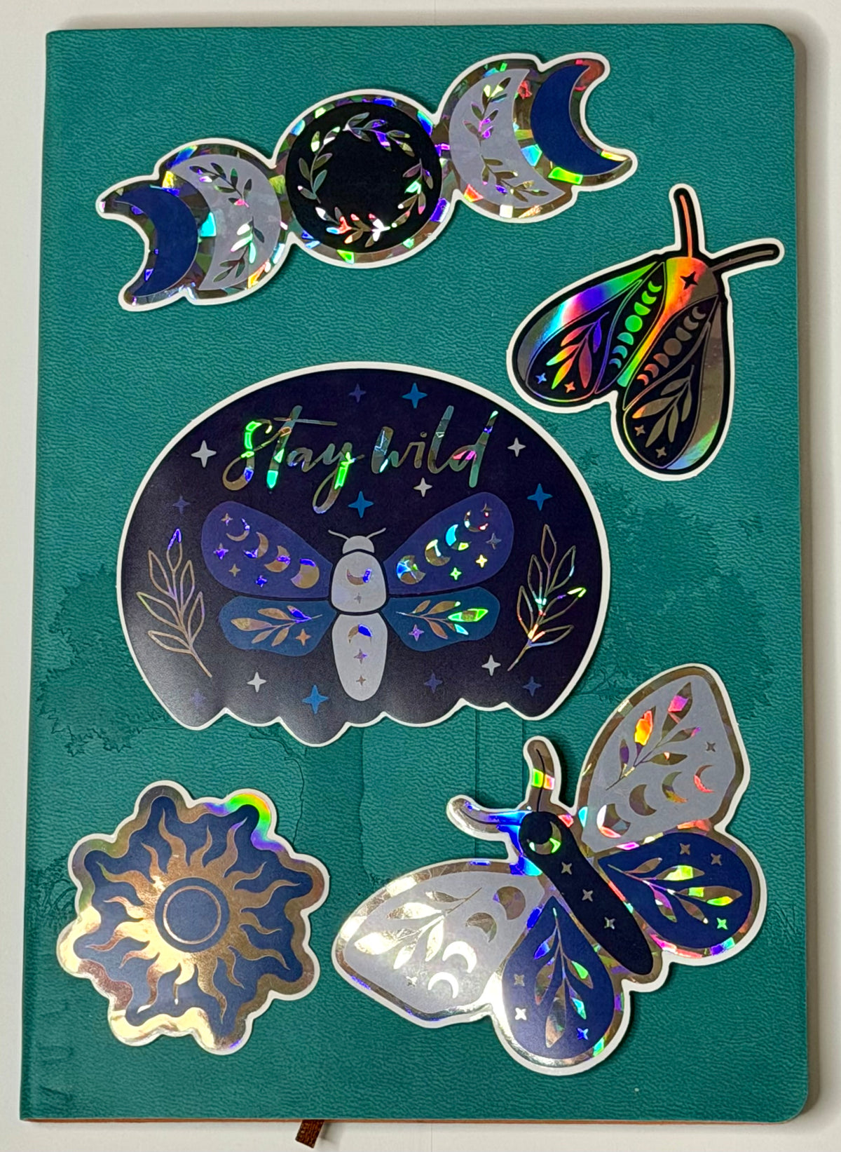 Limited Edition Celestial Butterfly Holographic Sticker 5 Pack