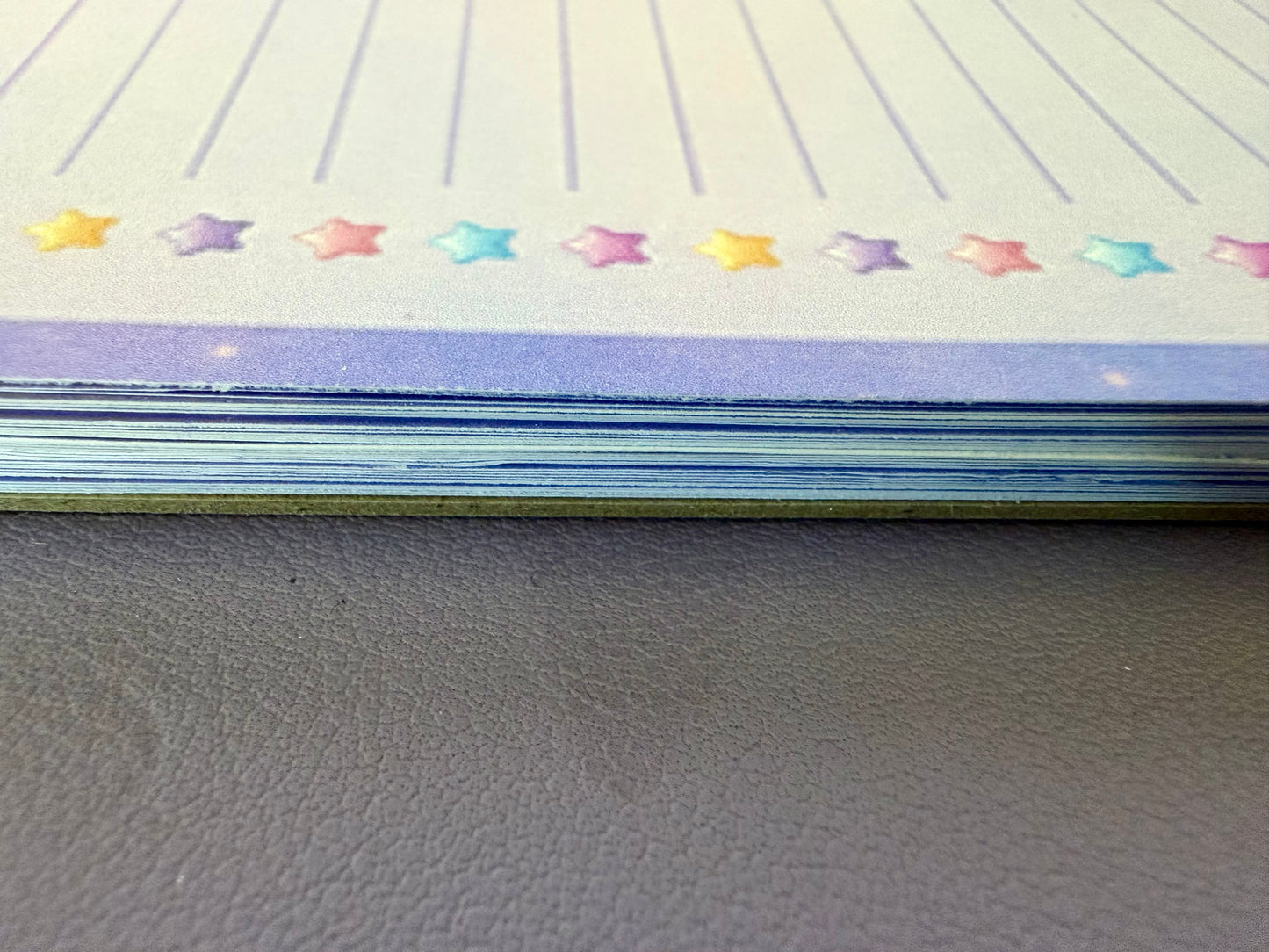 Moon & Stars Shopping List Notepad | Celestial Galaxy Kawaii Stationery | Moon & Stars Planet Lined Notepad