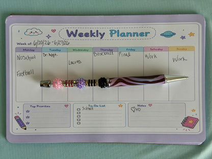 Starburst Days Weekly Planner – Handmade Celestial Pastel | Mon–Sun Layout with Priorities & NotesStarburst Days Weekly Planner – Handmade Celestial Pastel | Mon–Sun Layout with Priorities & Notes