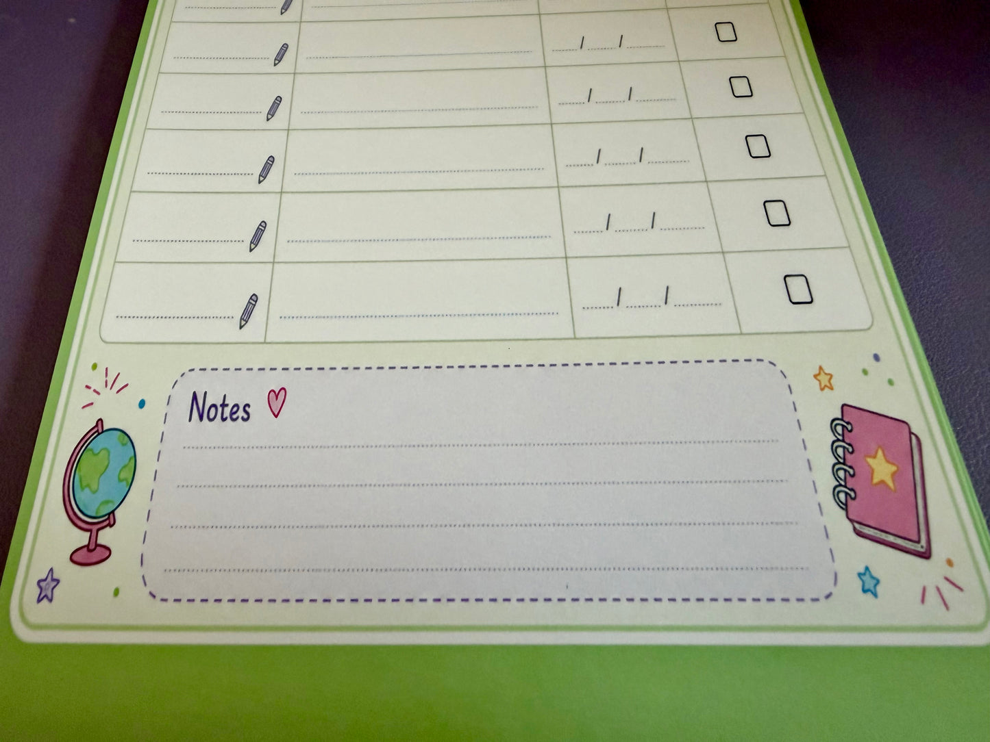 Starburst Days Homework Tracker – Handmade Celestial Pastel | Student Assignment Organizer