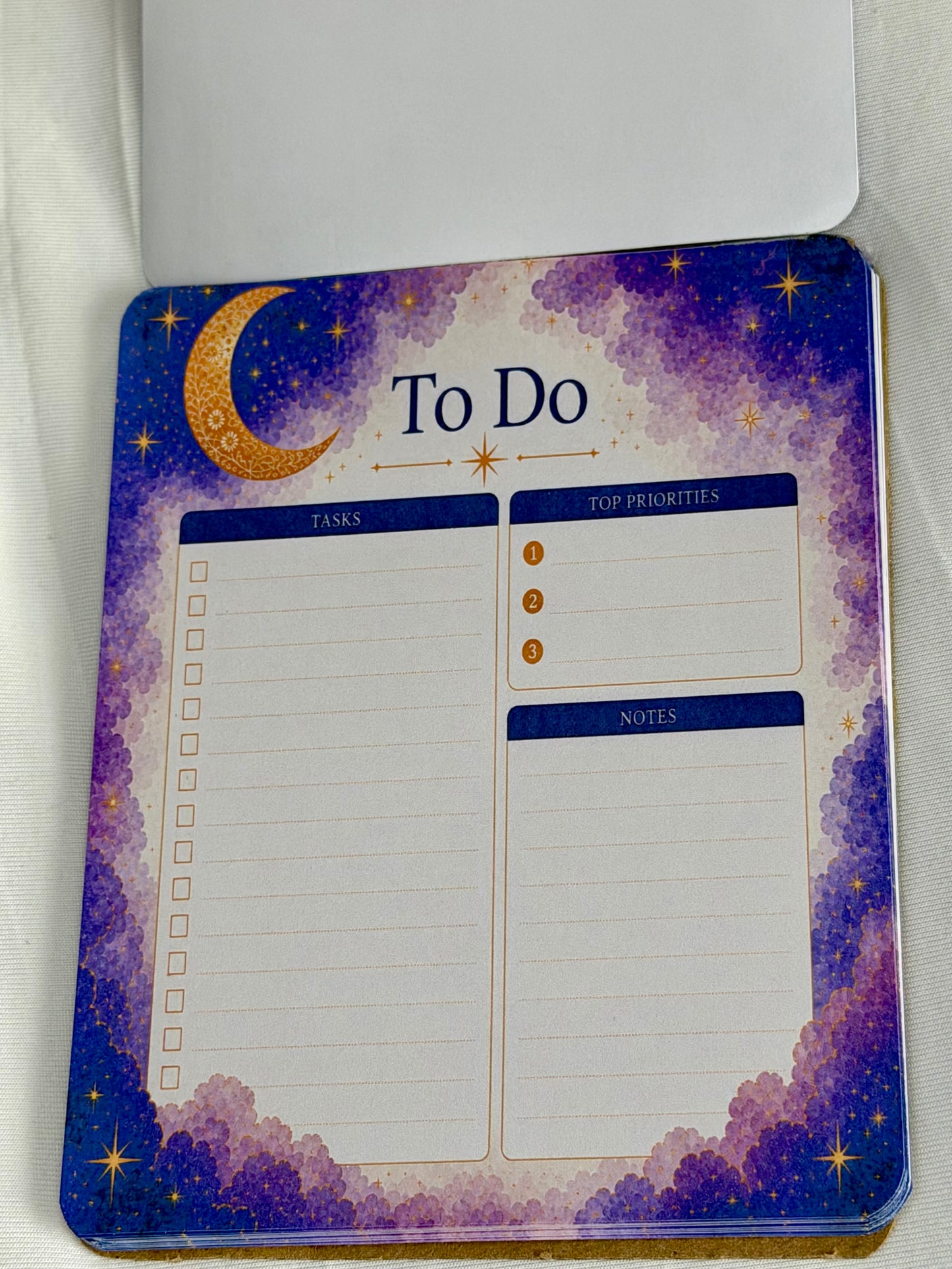 Luna Bloom To‑Do Notepad
