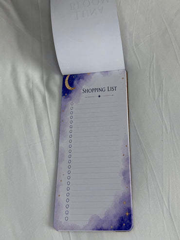 Luna Bloom Shopping List Notepad