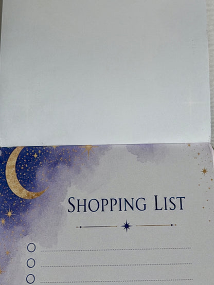 Luna Bloom Shopping List Notepad