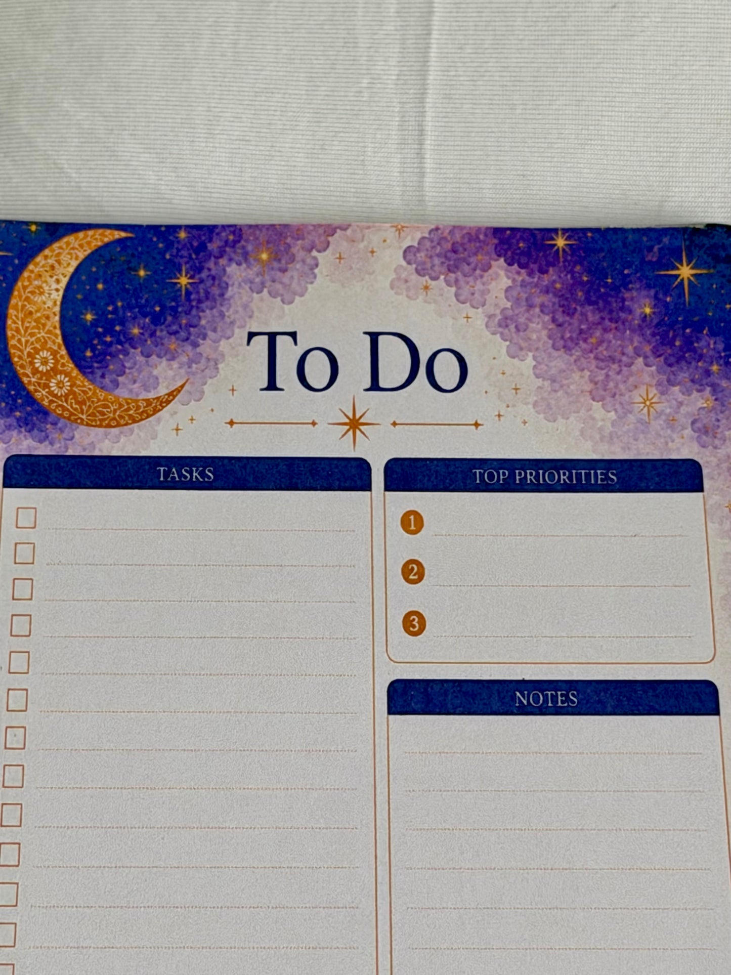 Luna Bloom To‑Do Notepad