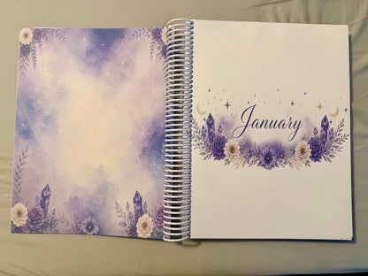 The 2027 Life Journal | Celestial Planner | Handmade 8.5×11 Guided Journal