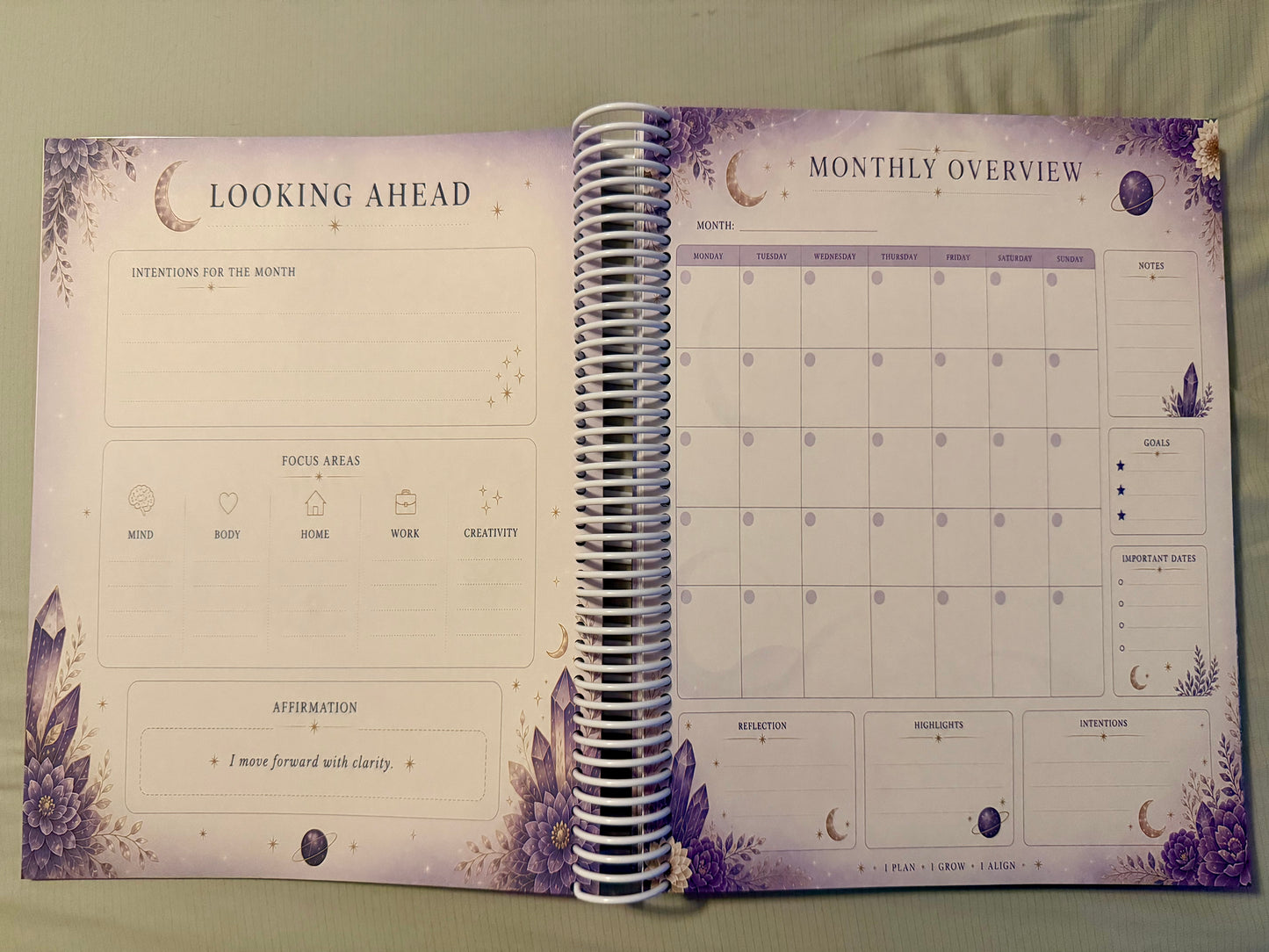 The 2027 Life Journal | Celestial Planner | Handmade 8.5×11 Guided Journal
