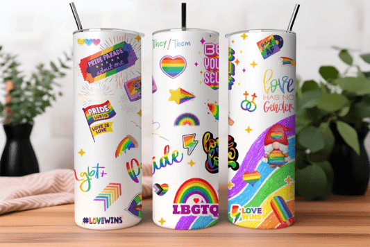 Pride Rainbow 20oz Tumbler
