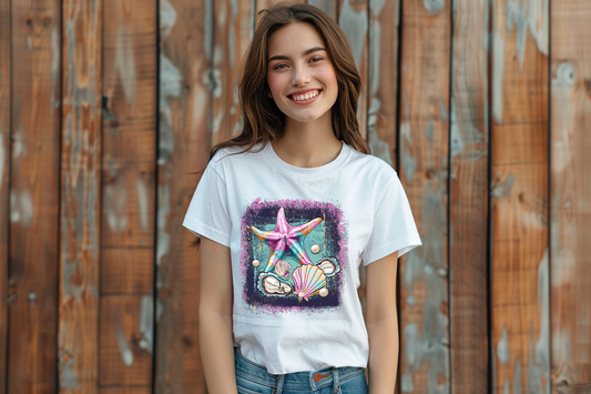 Retro Summer Seashell T-Shirt