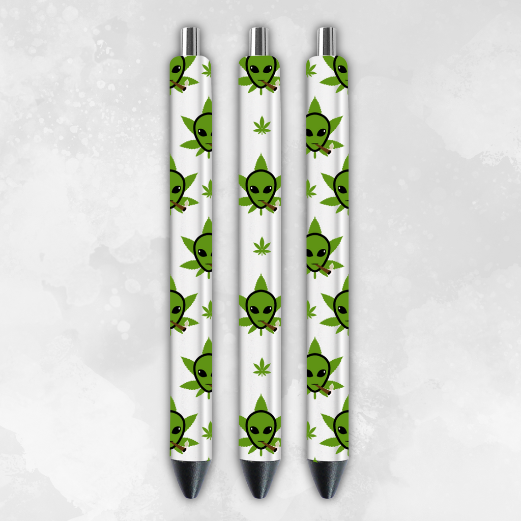 Cannabis Transparent 4 Pack of Pens