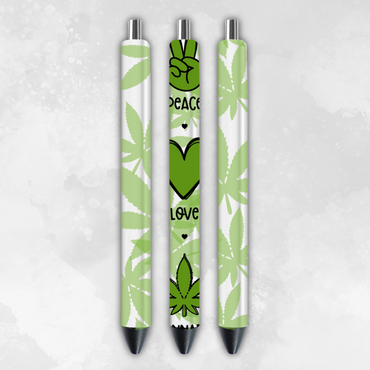 Cannabis Transparent 4 Pack of Pens