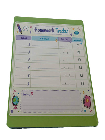 Starburst Days Homework Tracker – Handmade Celestial Pastel | Student Assignment Organizer
