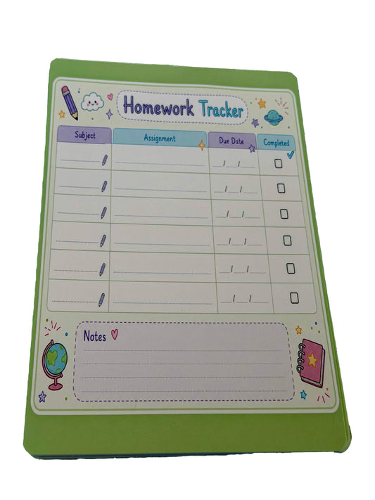 Starburst Days Homework Tracker – Handmade Celestial Pastel | Student Assignment Organizer